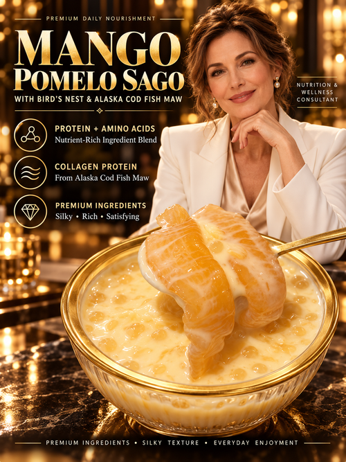 Mango Pomelo Sago with Bird’s Nest & Fish Maw | Nourish Body & Mind. Renew Your Vitality-Leon