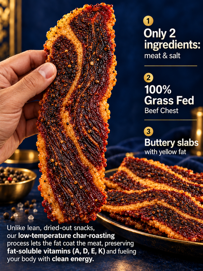 Australian Grass-Fed Angus Beef Chest Snack | Thick-Cut & High-Protein-Leon