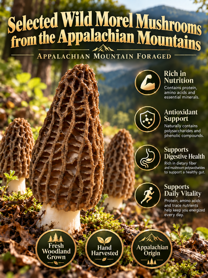 100% Premium Himalayan Wild Morel Mushrooms-Sherry