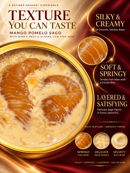 Mango Pomelo Sago with Bird’s Nest & Fish Maw | Nourish Body & Mind. Renew Your Vitality-Leon